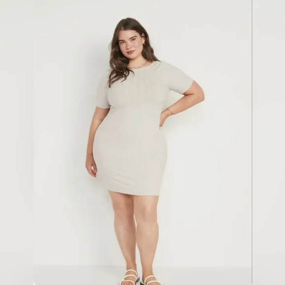 Old Navy | Dresses | Old Navy Womens Ivory Fitted Ribknit Scoopback Mini Dress | Poshmark Old Navy | Dresses | Old Navy Womens Ivory Fitted Ribknit Scoopback Mini Dress | Poshmark